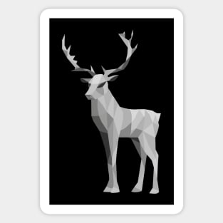 Grey Geometric Stag Sticker